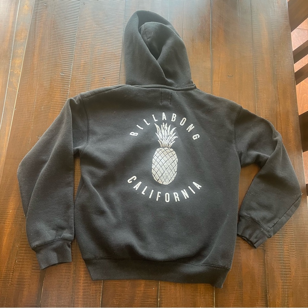 Billabong Black Hoodie with White Print